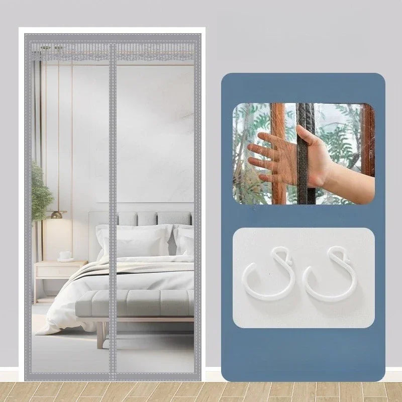 Magnetic Screen Door with Automatic Closing Anti Mosquito Net for Doors Self Sealing Mesh Curtain Perfect for Home Decoration