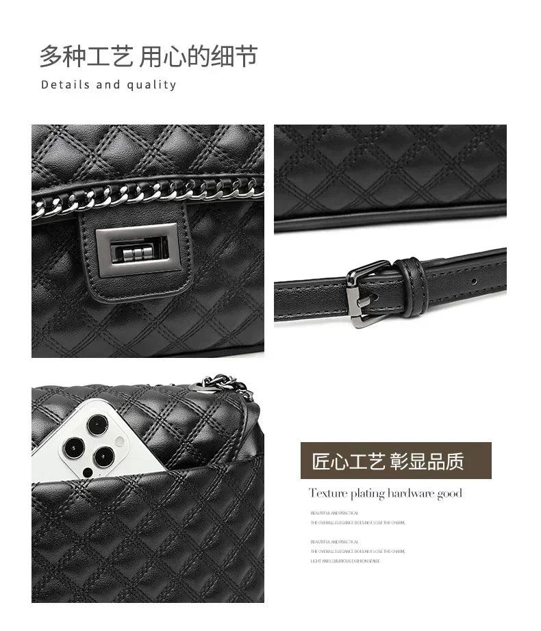 Famous designer women’s handbag with premium leather elegant messenger bag for everyday use classic luxury style
