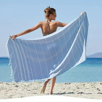 100X180cm Turkish Beach Towel Oversized Sand Free Tassel Quick Dry Swim Extra Large Light Travel for Adults Gifts Accessories ﻿