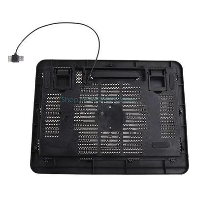 Laptop Cooler Cooling Pad 12-14 Inch Gamer USB Quiet Fans Portable Gaming Stand Notebook Cooler Stand Chill Mat with 1 Blue LED