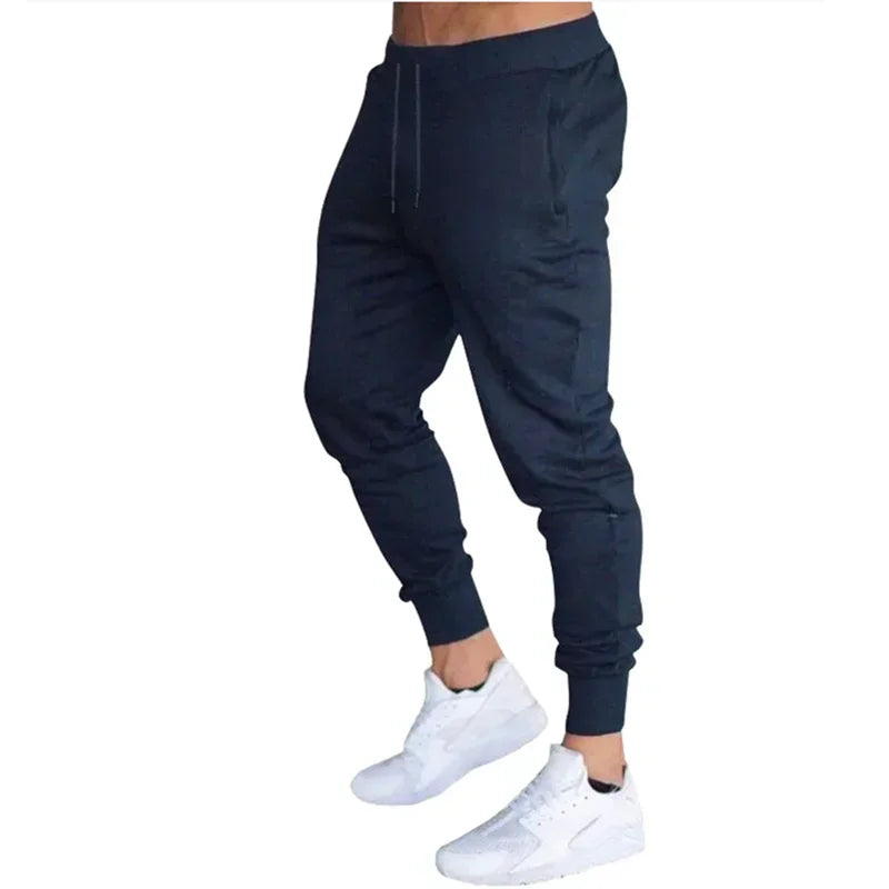 Men's Athletic Trainning Joggers Casual Loose Fit Sweatpants Spring Fall Fleece Lined Pants Elastic Waist Drawstring Trousers