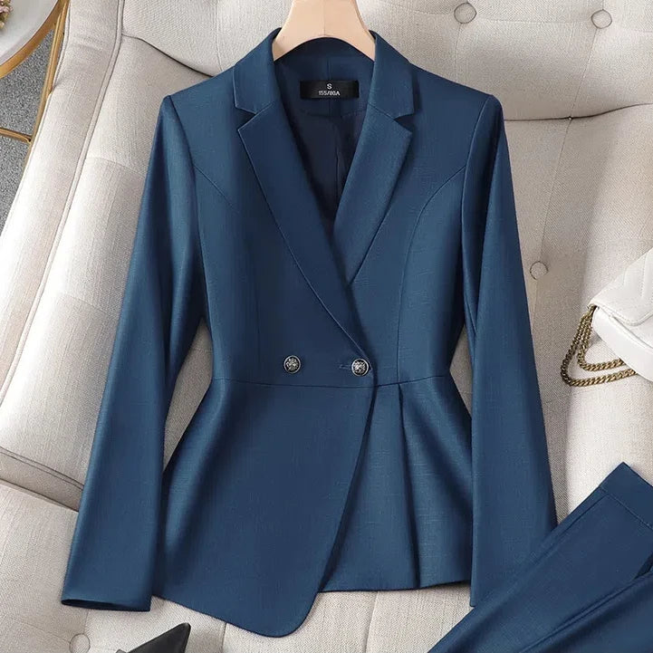 Luxury Ladies Blazer Jacket Women Temperament Design OL Sense Niche Fashion Career Formal Dress Interview Workwear Formal Suits