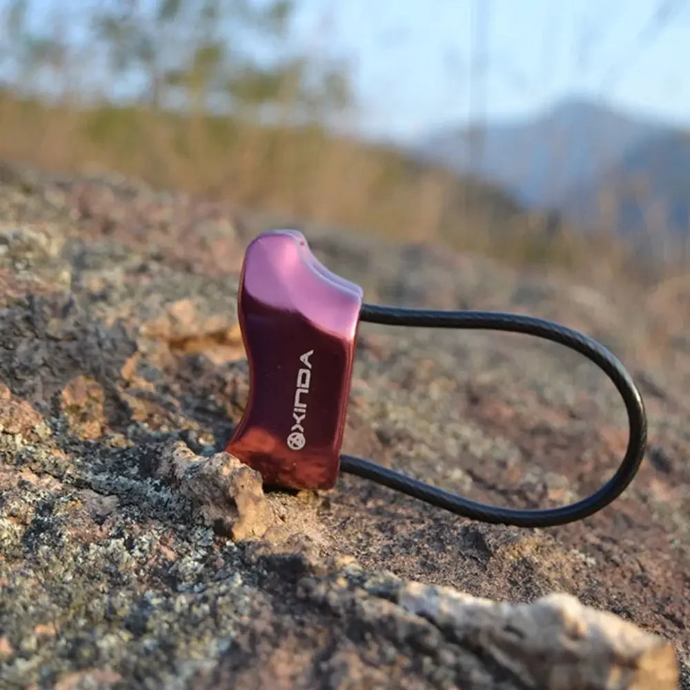 Downhill Be-lay Rappel Device Hardware Safety Ring Rock Climbing Rappel ATC Professional Climbing Descender Mountaineering