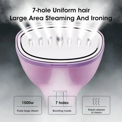 Handheld Garment Steamer 1500W Fast Heating 330ml Portable Steam Iron For Clothes Fabric Home Travel Office Wedding Anti-Drip