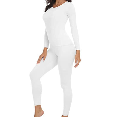 Thermal Underwear Women Autumn Winter Under Layer Clothes New Warm Pajamas Sets for Female 2 Pieces Long John Top Legging