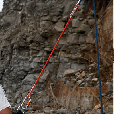 Outdoor Rock Climbing Lanyard 10.5mm Static Rope 20kN Protective Eye-to-eye Pre-Sewn Cord Loop Sling Mountaineering Equipment