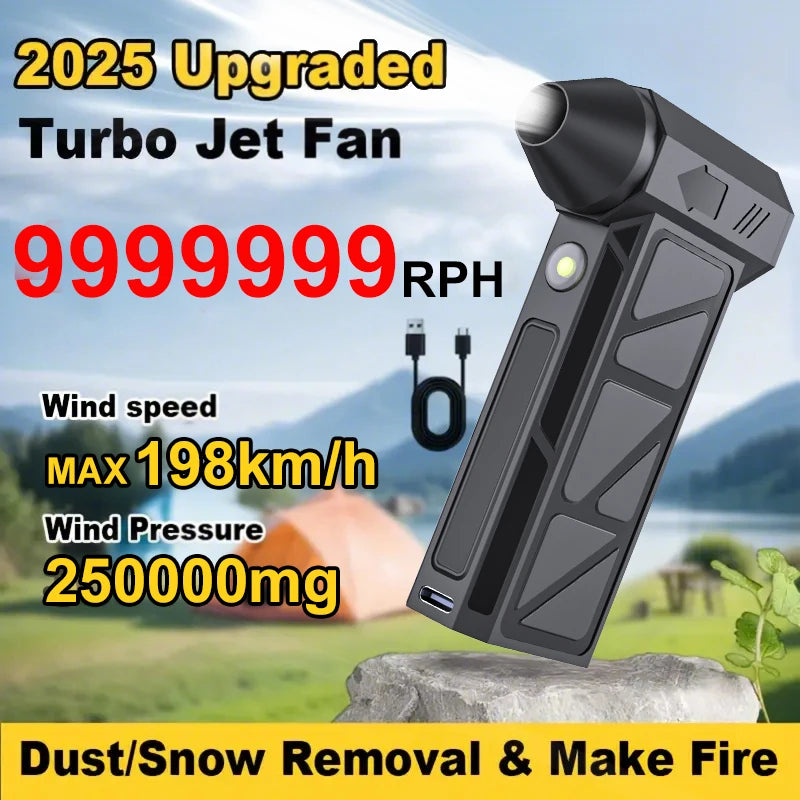 Electric Air Duster - 9999999Rph Super Power Cordless Blower, Portable Turbo Fan, Three-Speed Adjustable, 4000 Mah Fast Charging, Suitable for Cleaning Computers, Keyboards, Houses, Outdoors and Cars, Best Gift for Husband an