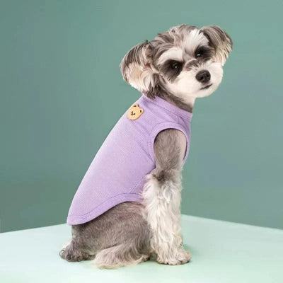 Summer Dog Clothes for Small Dogs Pet Dog Cooling Vest Puppy Clothing Solid T-Shirt Waffler Pet Apparel Chihuahua Dog Costume