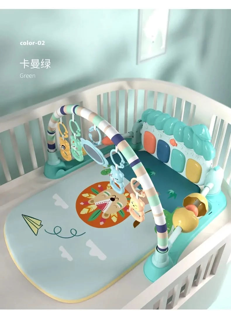 Baby Toys Musical Play Mats Piano Gym Newborn Toys Tummy Time Mat Baby Teether & Padded For Toddlers Early Learning Education