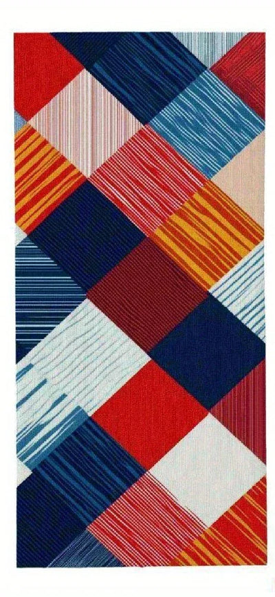 Plaid pattern beach towels can be machine washable multi-size suitable for beach swimming pool lake running travel camping