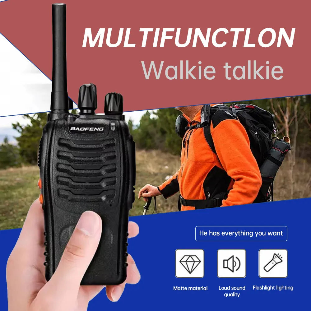 2PCS Wholesale BAOFENG BF 88E Portable Two-Way Amateur Radio Handheld Walkie Talkie Charable DMR GMRS Batteries Model BF-88E