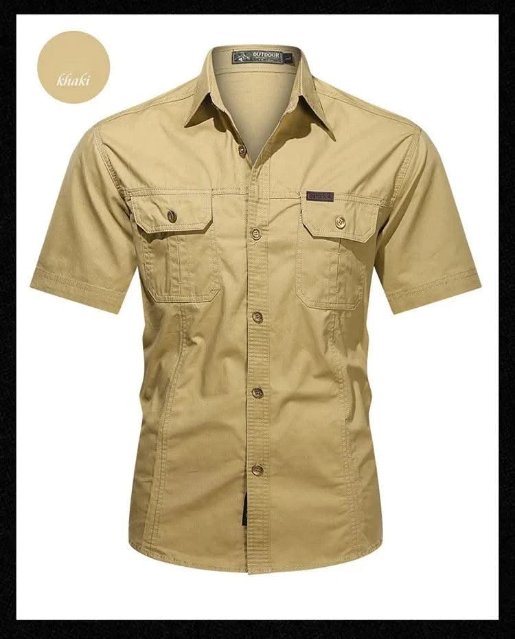 Men's thin short sleeved shirts Summer