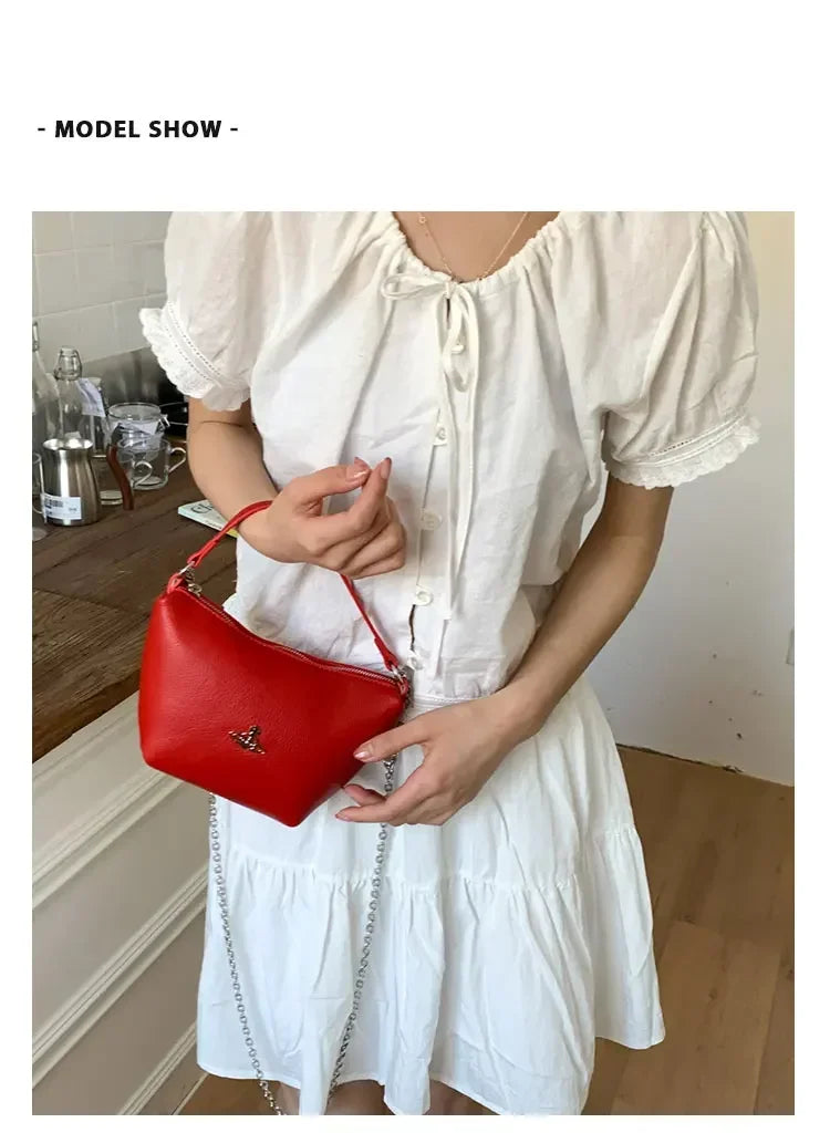 Designer Ladies Handbag Leather Tote Bag Women's Crossbody Shoulder Strap Elegant Classic Messenger Luxury Brand Fashion Item