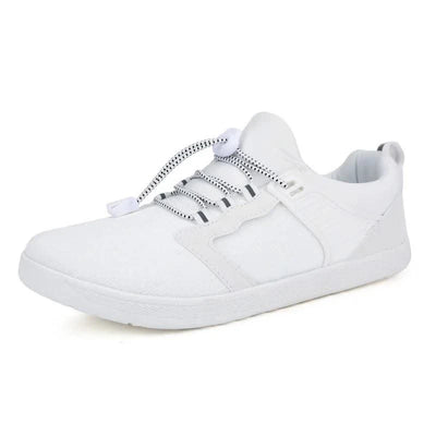 2024 White Wide Barefoot Flats Shoes for Women Outdoor Women's Minimalist Shoes Wide Toe Casual Walking Shoes Running Exercise