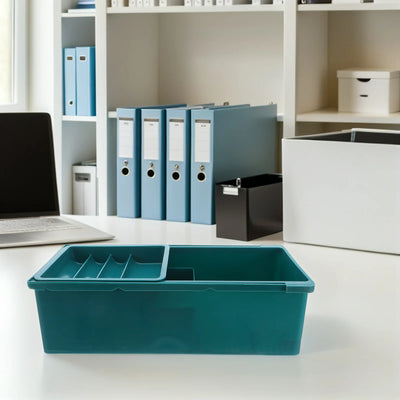 Desk Drawer Organizer Box with Compartments Under Desktop Storage for Small Studios Home Offices Efficient Workspace