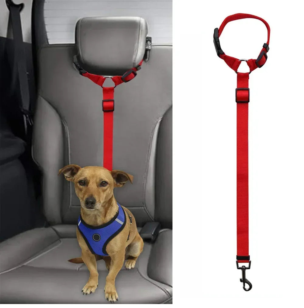 Universal Practical Dog Cat Pet Safety Adjustable Car seat Belt Harness Leash Travel Clip Strap Lead Pet Car Safety Belt