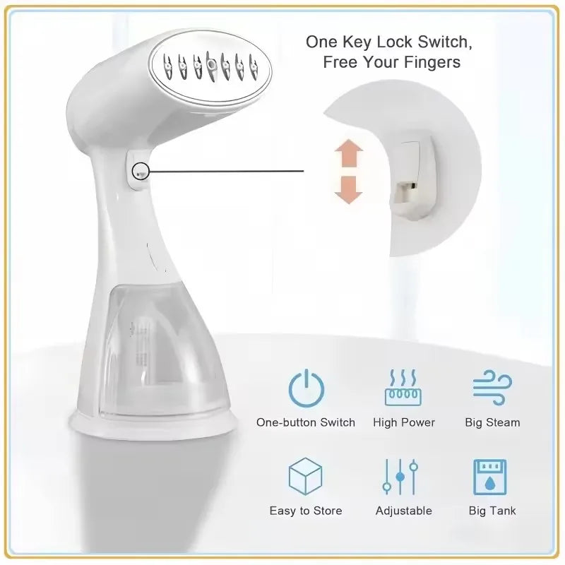 Handheld Garment Steamer 1500W Electric Household Fabric Steam Iron 300ml Portable Vertical Fast-Heat For Clothes Ironing