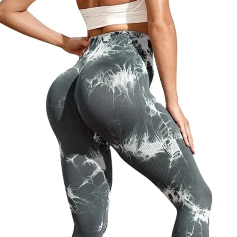 Seamless Tie Dye Leggings Women