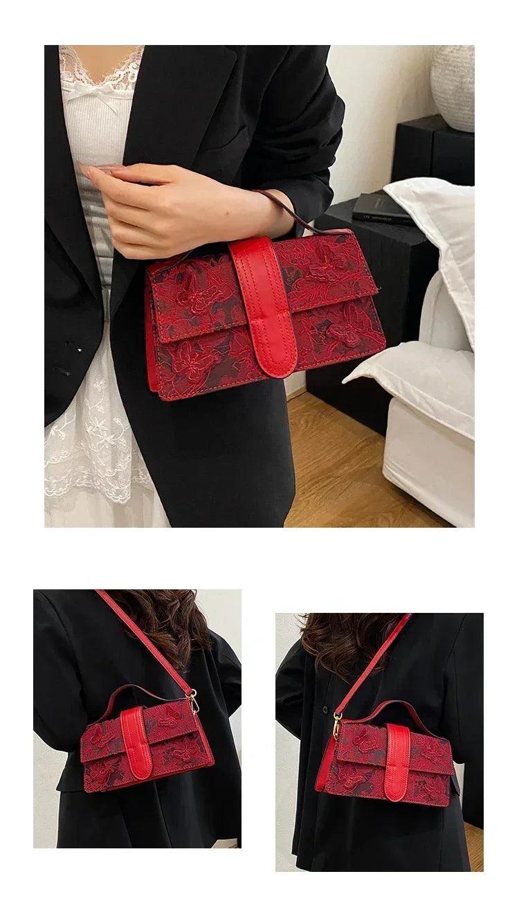 Modern minimalist leather shoulder bag - designer ladies handbag for work shopping and special occasions