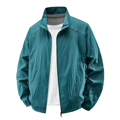 Summer Jackets Men Male Windbreaker Fishing Coats Father Ultrathin Sunscreen Jacket Youth Outerwearing Clohting Traveling Korean