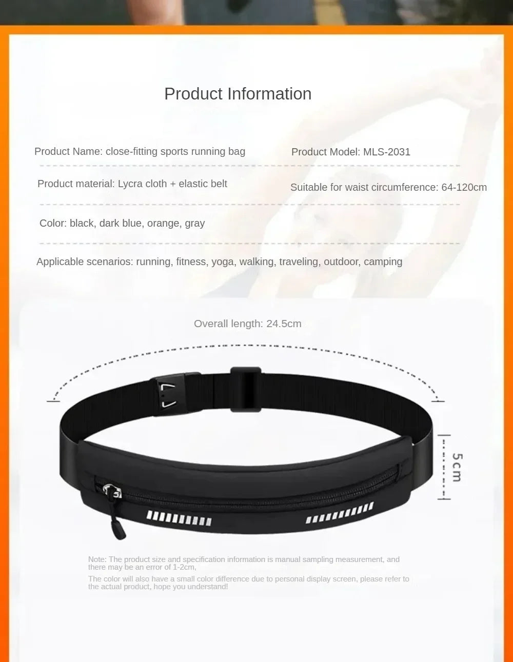Running Belt Bags Women Sports Fitness Waterproof For Money Phone Holder Jogging Training Key Belt Bike Accessories Pouch Packs