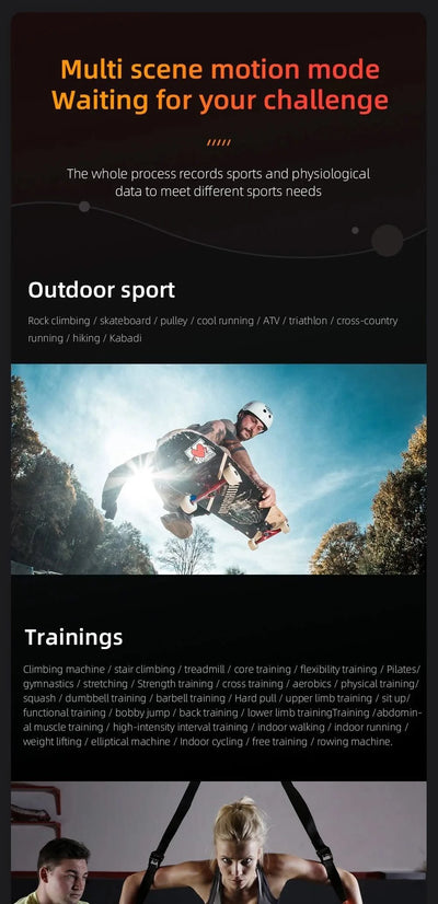 LOKMAT OCEAN 2 Pro Smart Watch Waterproof Bluetooth Calls Smartwatches 1.85 inch Touch Screen Heart Rate Monitor Fitness Tracker