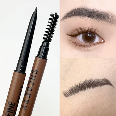 Ultra-fine Eyebrow Pencil Sweat-proof Eeyeliner with Brush Waterproof Outline Lying Silkworm Eyeliner Pen Eyes Makeup Cosmetic