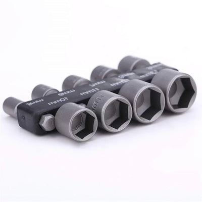 9pcs Power Hand Driver Drill Tools Set 5-13mm Metric Socket Wrench Set Power Nuts Driver Socket 1/4" Hex Shank Drill Bit Set