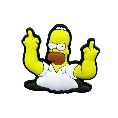 Single Sale 1pcs Cartoon Funny Shoe Charms PVC Accessories DIY Shoe Decoration For Clog Sandal Kids X-mas Gifts