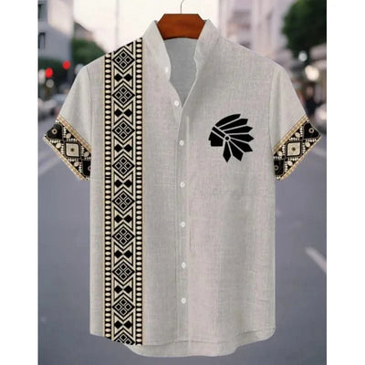Men's New Linen Hawaiian Shirt 3D Fashion Short Sleeve Casual Urban Trend Summer Comfort Vacation