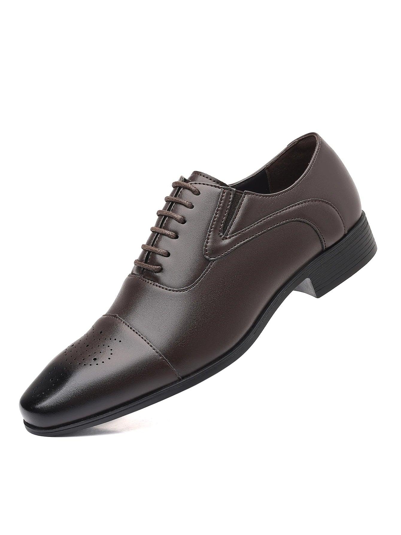 Men's Oxford Formal Dress Shoes Business Comfortable Classic Lace Up Shoes for Weddings, Church, Office, Prom