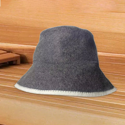 1x Sauna Hat 3mm Thick Anti Heat Headgear Banya Russian Style Wool Felt Shower Cap for Men Women Shower Bathing Accessories