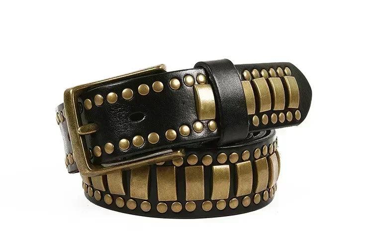 Stylish decorative waistband |original leather pin buckle punk belts | hip hop dress | for men and women