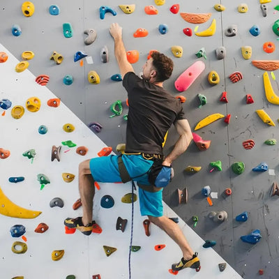 Bouldering Chalk Bag Storage Pockets Rock Climbing Chalk Bag with Chalk Brush Magnesium Powder Bag for Climbing Weightlifting