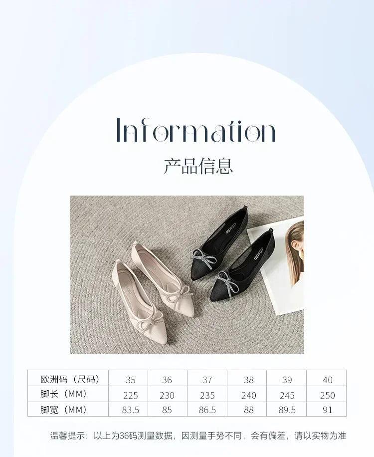 Women ballerinas bowtie slip on ballet flat shoes moccasins ladies
