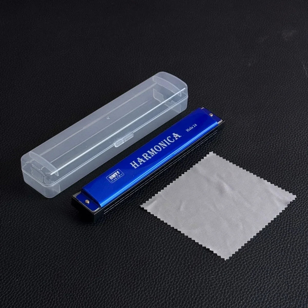 24 Hole Metal Harmonica Children's Early Education Instrument Self-learning Introductory Chromatic Color Double Row Harmonica