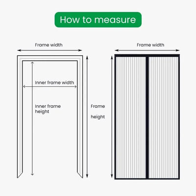 Magnetic Screen Door Curtain Summer Anti-Mosquito Net Fly Insect Partition Automatic Closing Easy Installation Doors Screen Mesh