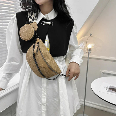 Designer Woman Chest Pack Retro Embroidery Belt Bag Coin Purse Luxury Lady Waist Bag Fashion Brand Shoulder Crossbody Chest Bags