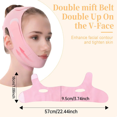 New Reusable Face Slimming Bandage Women V Line Face Shaper Chin Cheek Lift Up Belt Facial Massage Strap Skin Care Beauty Tools
