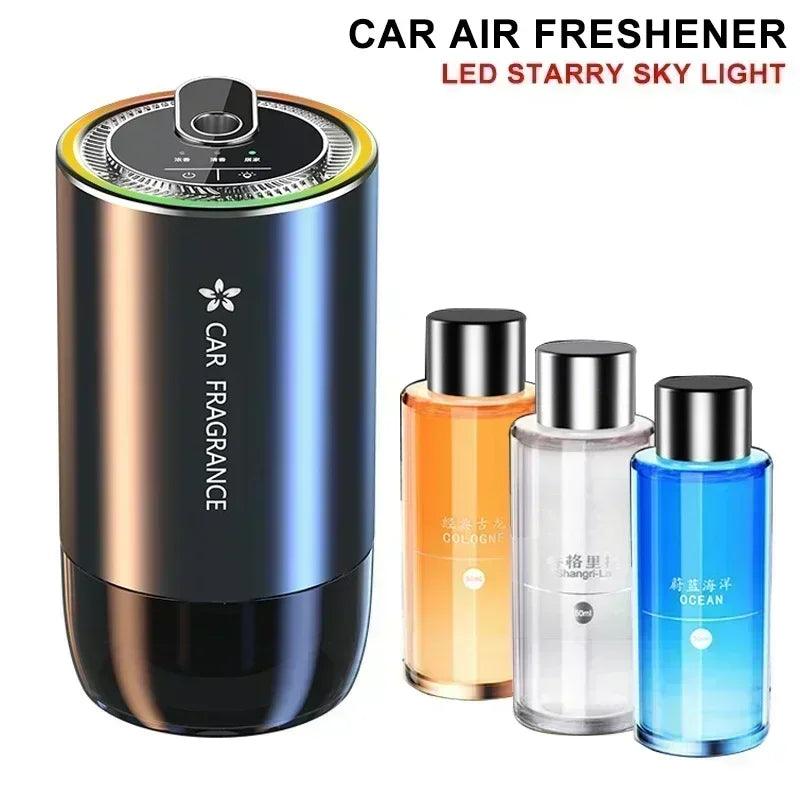 Car perfume air freshener essential oil fragrance diffuser smell distributor usb rechargeable aromatherapy scent