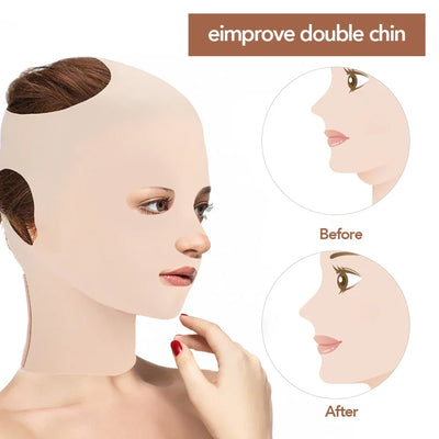 3D Reusable Breathable Beauty Women Anti Wrinkle Slimming Bandage V Shaper Full Face Lift Sleeping Mask Facial Slimming Bandage