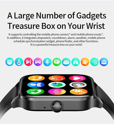 LIGE Fashion Smart Watch Women 1.85” HD Screen Custom Watch Face Women’s Health Monitor Watch Bluetooth Call Sports Smartwatches