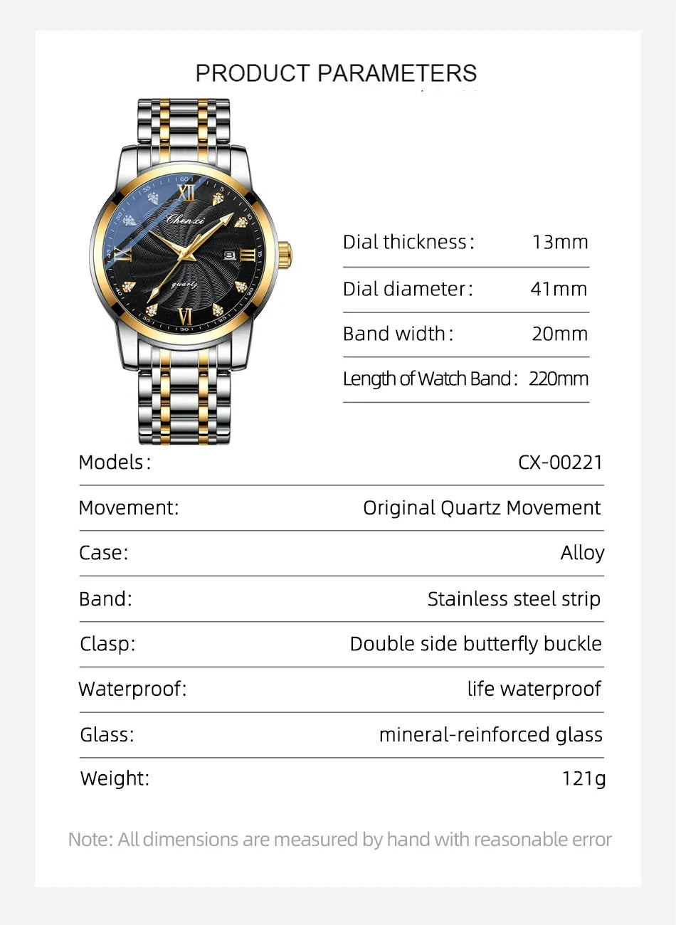 Top Brand Watches For Men High Quality See Through Skeleton Quartz Watch Stainless Steel Waterproof Wristwatch NEW Reloj Hombre