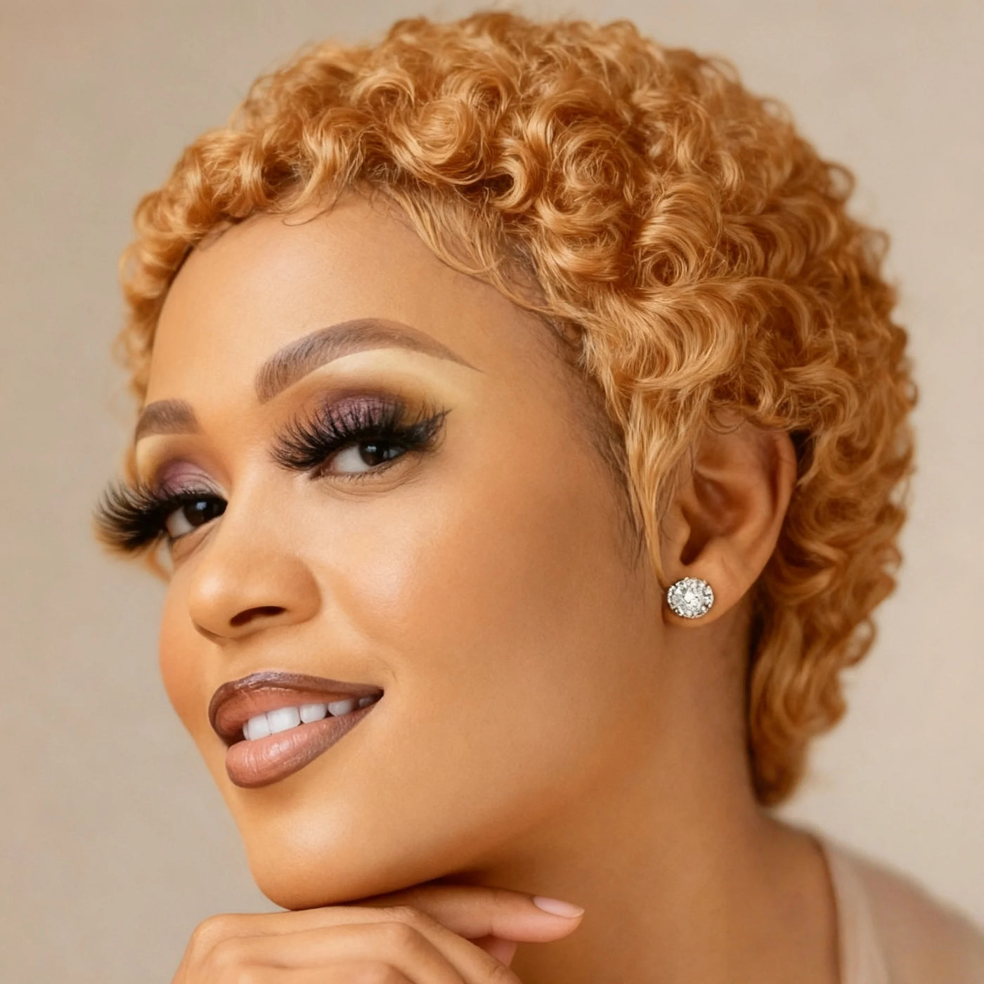 Short Curly Human Hair Wigs For Women Full Machine Made deep wave Wigs Human Hair Choice Cheap Wigs On Clearance Sale