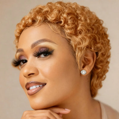 Short Curly Human Hair Wigs For Women Full Machine Made deep wave Wigs Human Hair Choice Cheap Wigs On Clearance Sale