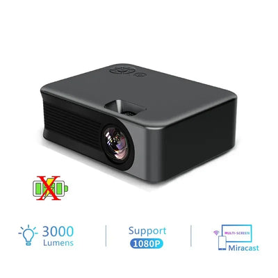 Portable Projector A30 Support 4K HDMI 1080P Mini Projectors Smart TV WIFI Home Theater Cinema Sync Android Phone Beamer LED