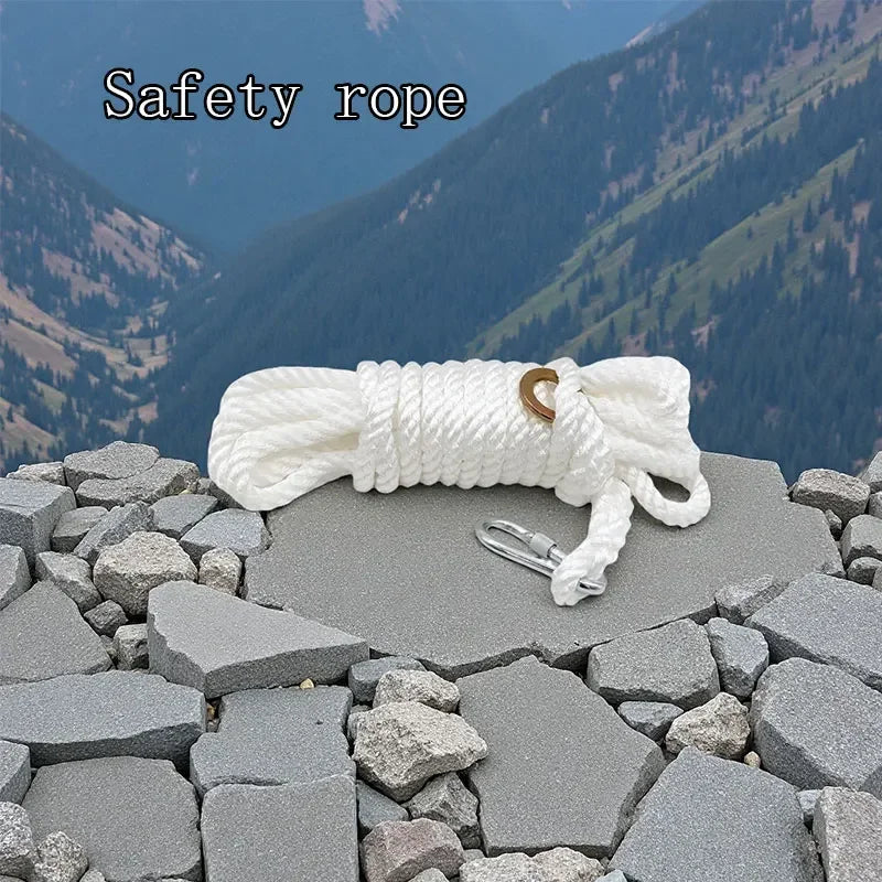 Safety Rope Clothes-drying and Quilt-drying Rope Escape and Self-rescue Rope 10-meter Mountain Climbing and Rock Climbing Rope