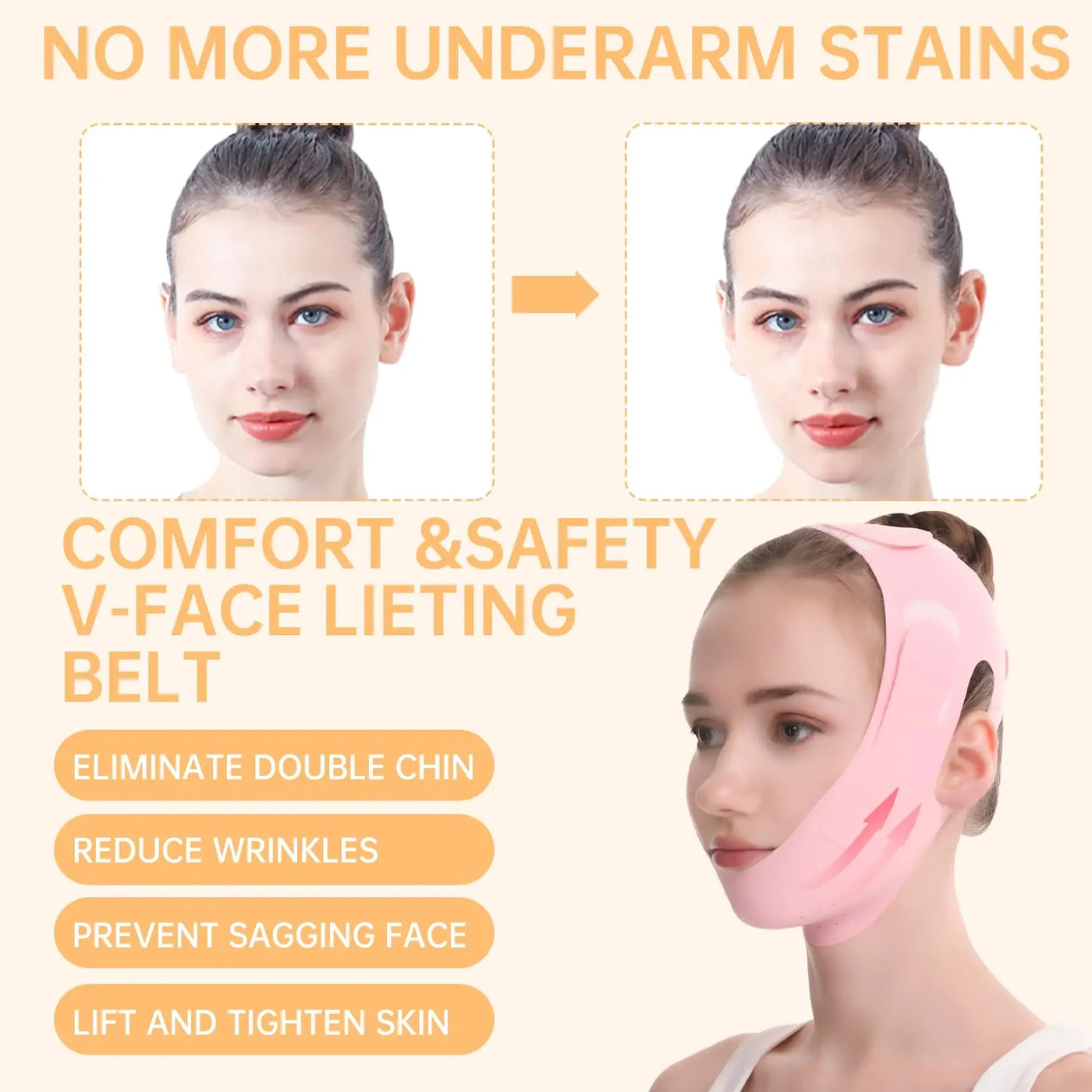 New Reusable Face Slimming Bandage Women V Line Face Shaper Chin Cheek Lift Up Belt Facial Massage Strap Skin Care Beauty Tools