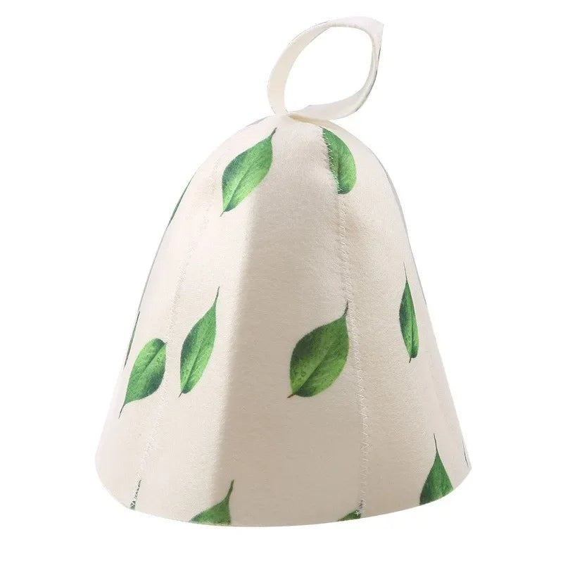 1PC Felt Head Protection Bath Anti Heat Free Size Russian Style Shower Cap Sauna Hat Sauna Vaporarium Accessories Wholesale New