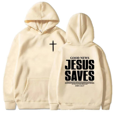 Jesus Saves John 3:16:17 Hoodies Christian Bible Verse Sweatshirts Men Women